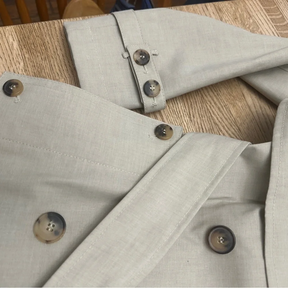 Classic Women’s Trench Coat All Saints Women's Beige Trench Belted small UK 6 - Picture 9 of 10